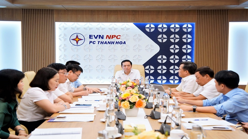 Lãnh đạo EVNNPC làm việc với PC Thanh Hóa