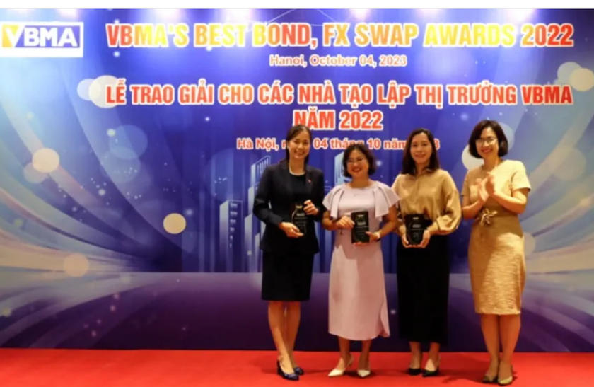 Vietcombank nhận giải thưởng cao nhất dành cho Nhà tạo lập Thị trường giao dịch Repo nhiều nhất năm 2022
