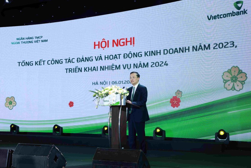 Ông Phạm Quang Dũng - Uỷ viên Ban cán sự Đảng, Phó Thống đốc NHNN Việt Nam phát biểu tại hội nghị