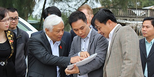 Phó chủ tịch Quốc hội Uông Chu Lưu thăm dự án FLC Samson Beach & Golf Resort