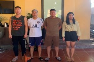 Các đối tượng trong ổ nhóm mua bán người bị Công an quận Đồ Sơn bắt giữ