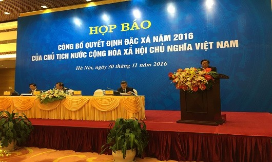 Phó Chủ nhiệm thường trực Văn phòng Chủ tịch nước Giang Sơn cho biết quy trình xét đặc xá hết sức nghiêm ngặt 