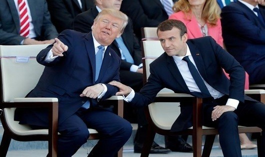 Ông Trump và ông Macron