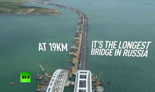 Cầu Crimea là cầu dài nhất của Nga, cũng là cầu dài nhất châu Âu.