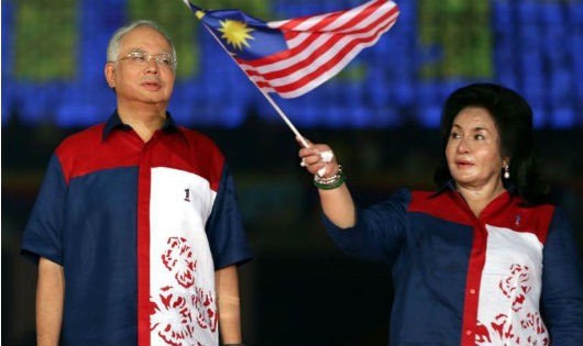 Bà Rosmah Mansor và chồng - cựu Thủ tướng Malaysia Najib Razak.
