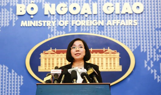 Phó phát ngôn Bộ Ngoại giao Việt Nam Nguyễn Phương Trà. Ảnh: BNG