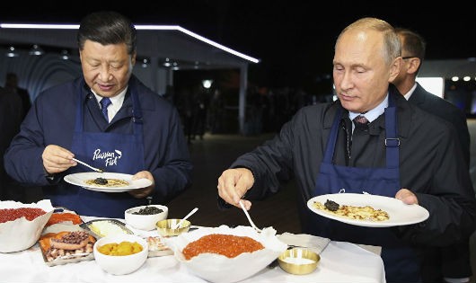 Chủ tịch Trung Quốc và Tổng thống Nga.
