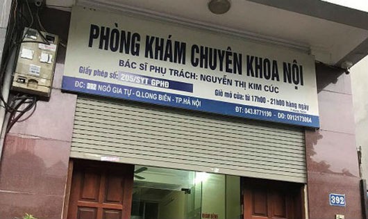 Phòng khám của bác sỹ Nguyễn Thị Kim Cúc (392 Ngô Gia Tự, quận Long Biên).