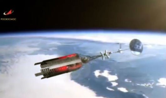 Mẫu tàu vũ trụ mới sử dụng động cơ hạt nhân do phía Nga công bố.