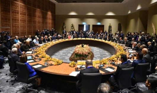 Một phiên họp trong khuôn khổ Tuần lễ cấp cao APEC 2018.