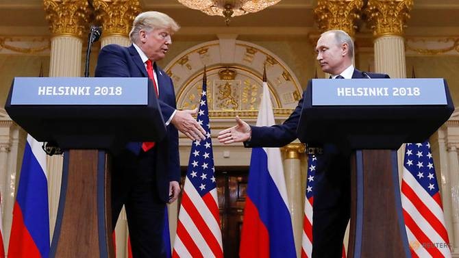 Ông Trump và ông Putin tại cuộc gặp ở Helsinki, Phần Lan.