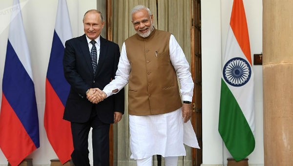 Tổng thống Nga và Thủ tướng Ấn Độ.