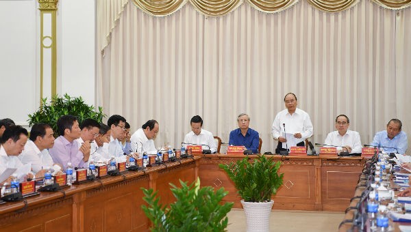 Thủ tướng phát biểu tại buổi làm việc. Ảnh: Chinhphu.vn