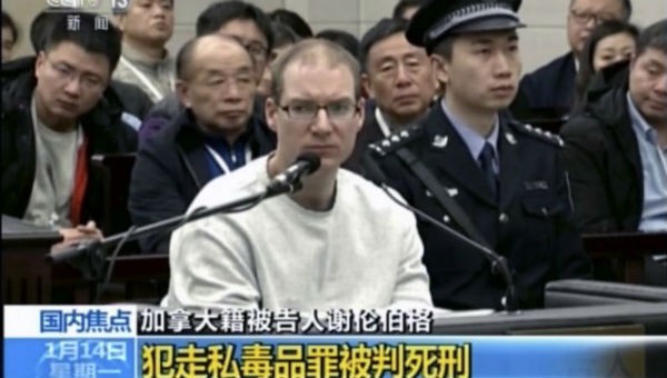 Công dân Canada Robert Lloyd Schellenberg vừa bị kết án tử hình tại Trung Quốc.