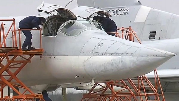 Máy bay ném bom chiến lược Tupolev-22M3 của Nga.