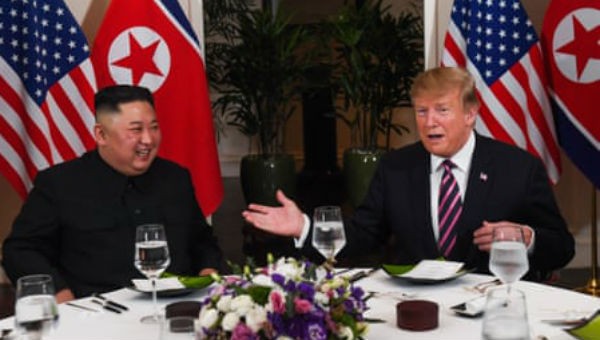 Ông Trump và ông Kim tỏ vẻ rất thoải mái với nhau.