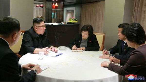 Bức ảnh do hãng tin KCNA của Triều Tiên công bố.