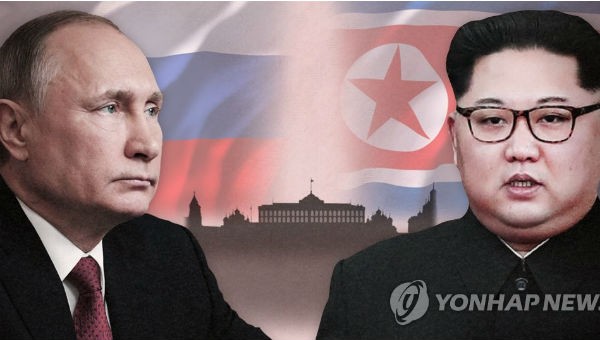 Tổng thống Nga Vladimir Putin và Nhà lãnh đạo Triều Tiên Kim Jong-un