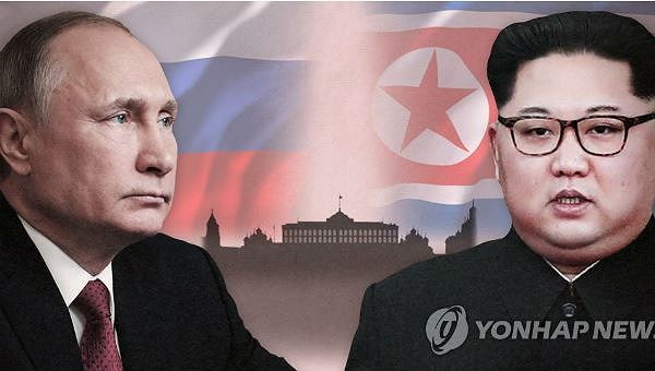 Ông Putin và ông Kim Jong-un.
