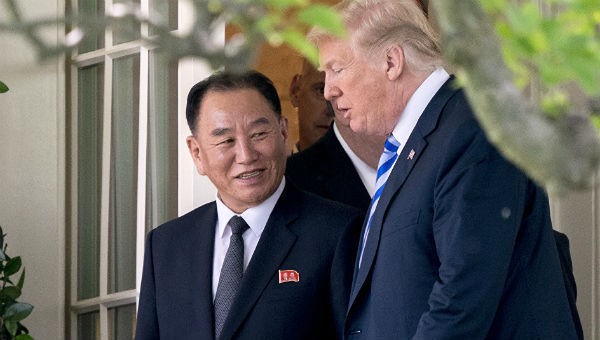 Ông Kim Yong-chol gặp Tổng thống Mỹ Donald Trump.