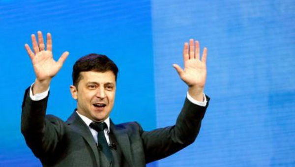 Tổng thống đắc cử của Ukraine Volodymyr Zelenskiy.