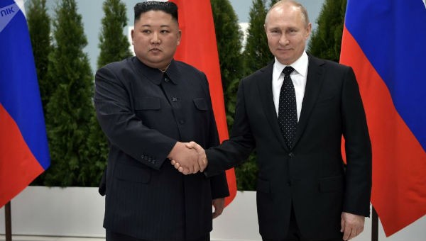 Tổng thống Nga Putin và Nhà lãnh đạo Triều Tiên Kim Jong-un