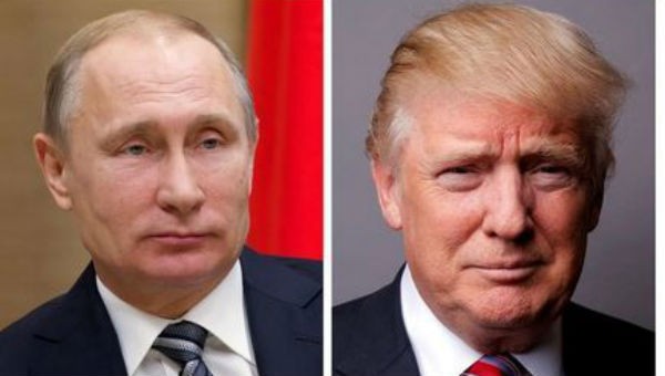Tổng thống Nga Putin và Tổng thống Mỹ Trump