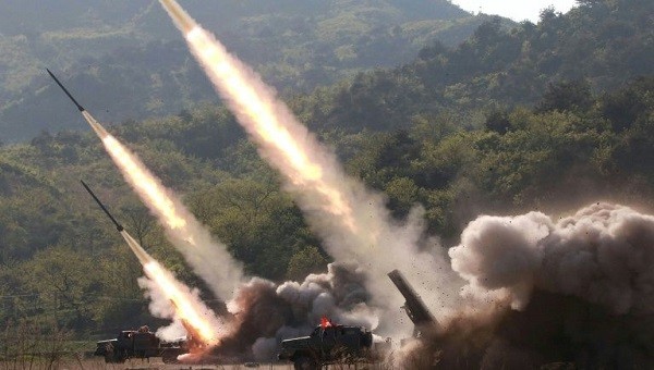 Hình ảnh vụ thử tên lửa mới nhất của Triều Tiên.