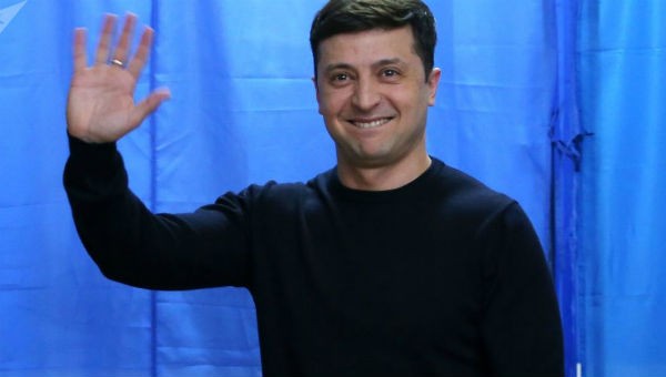 Tổng thống đắc cử Ukraine Vladimir Zelensky.