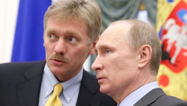 Ông Peskov và Tổng thống Nga Putin.