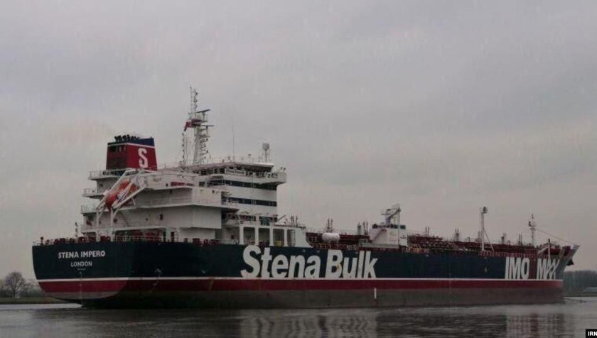 Tàu chở dầu Stena Impero của Anh bị Iran bắt giữ hồi tháng 7.