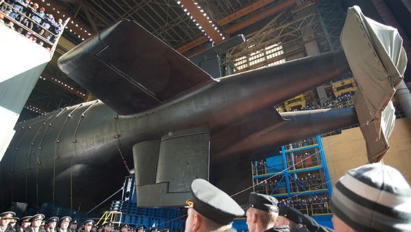 Tàu ngầm hạt nhân đặc dụng Belgorod của Nga được hạ thủy hồi tháng 4