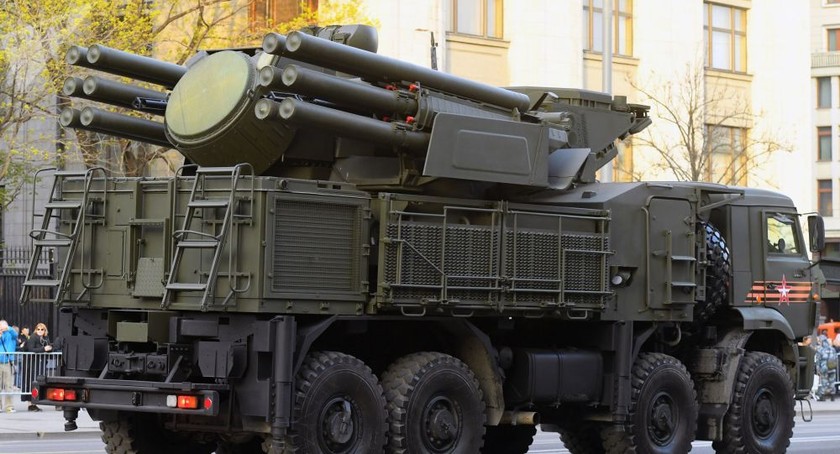 Tổ hợp tên lửa phòng không tự hành Pantsir-S1 của Nga. 