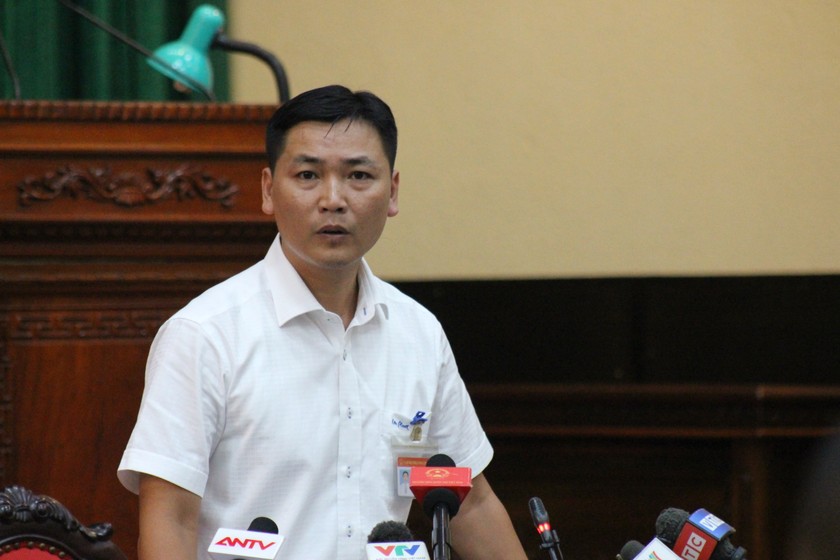Chủ tịch UBND phường Hạ Đình Thái Minh Tuấn.