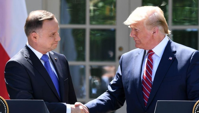 Tổng thống Ba Lan và Tổng thống Mỹ.