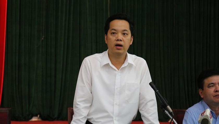Chánh văn phòng, Người phát ngôn của TP Hà Nội Vũ Đăng Định thông tin tại họp báo.