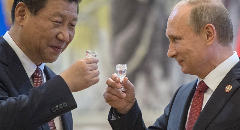 Chủ tịch Trung Quốc Tập Cận Bình và Tổng thống Nga Putin.