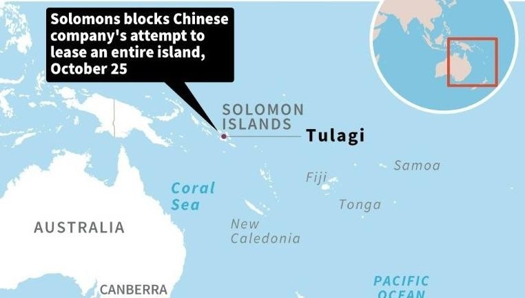 Tập đoàn Trung Quốc muốn thuê một hòn đảo của Solomon.