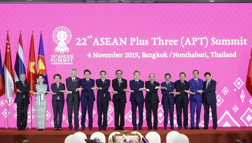 Các nhà lãnh đạo dự Hội nghị ASEAN+3. Ảnh: VGP