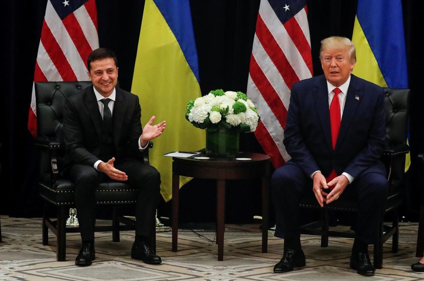 Ông Zelensky và ông Trump tại cuộc gặp ở New York hồi tháng 9.