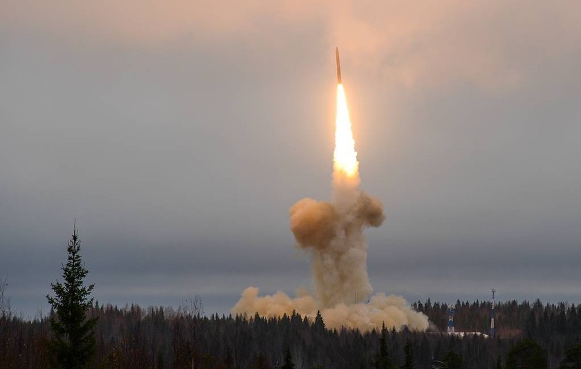 Hình ảnh vụ thử tên lửa hồi tháng 9 của Nga.