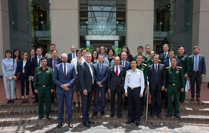 Các đại biểu tham dự Đối thoại chiến lược Ngoại giao-Quốc phòng Việt Nam-Australia lần thứ 7. (Ảnh: TTXVN)