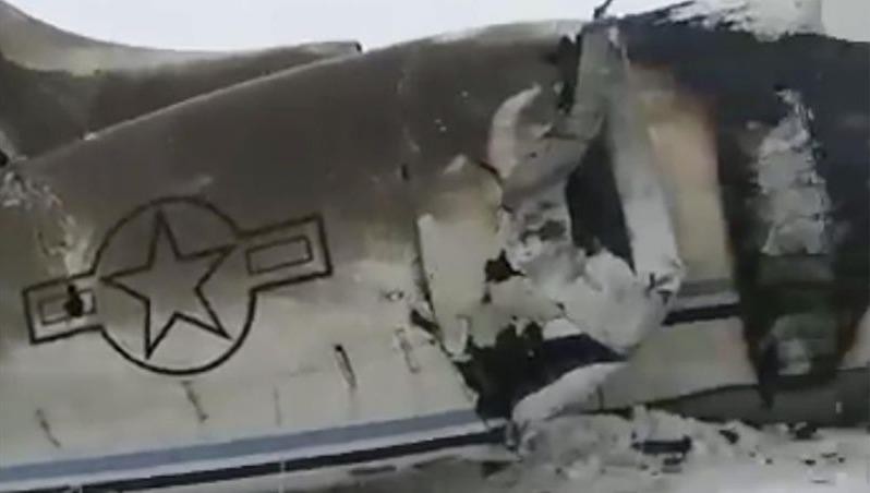 Hình ảnh chiếc máy bay bị rơi do Taliban công bố