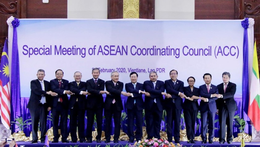 Các đại biểu dự Hội nghị đặc biệt Hội đồng Điều phối ASEAN (ACC).