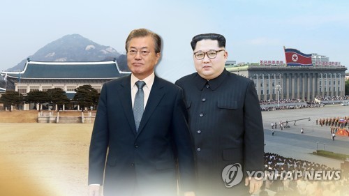 Tổng thống Hàn Quốc Moon Jae-in và Nhà lãnh đạo Triều Tiên Kim Jong-un.