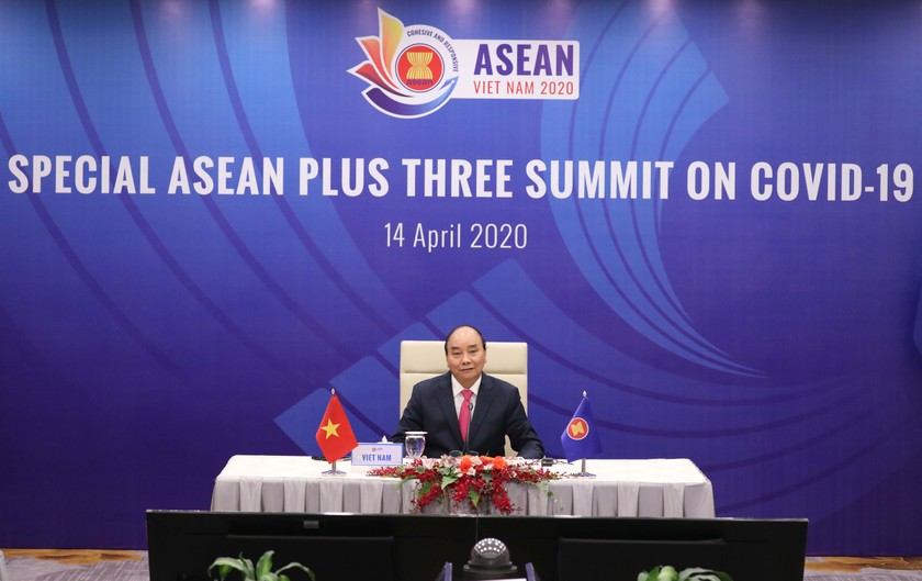 Thủ tướng chủ trì Hội nghị Cấp cao Đặc biệt  ASEAN+3 về Ứng phó dịch bệnh Covid-19.