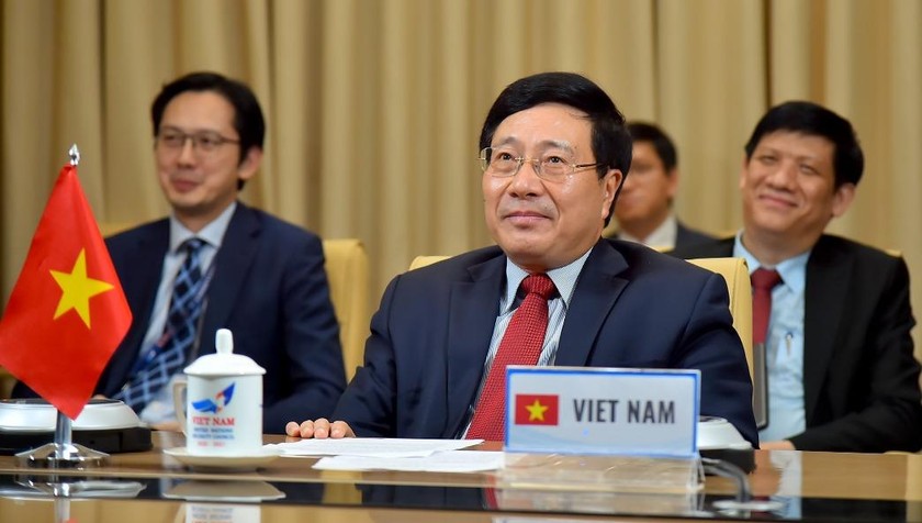 Phó Thủ tướng Phạm Bình Minh dự Hội nghị. Ảnh: Tuấn Anh, Báo Thế giới và Việt Nam.
