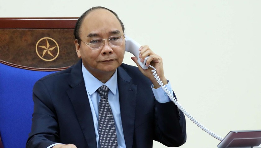 Thủ tướng Chính phủ Nguyễn Xuân Phúc điện đàm với Thủ tướng Chính phủ Nga Mikhail Mishustin.