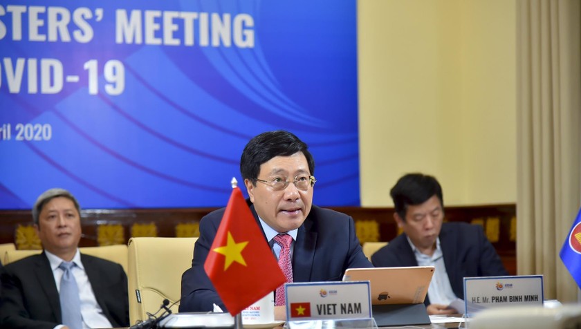 Phó Thủ tướng Phạm Bình Minh phát biểu tại Hội nghị.
