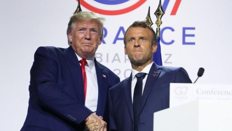 Tổng thống Mỹ Trump và Tổng thống Pháp Macron.